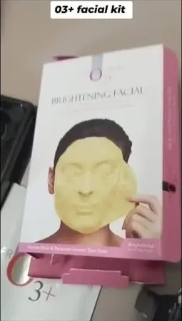 An O3+ facial kit, one of the kits used for facials